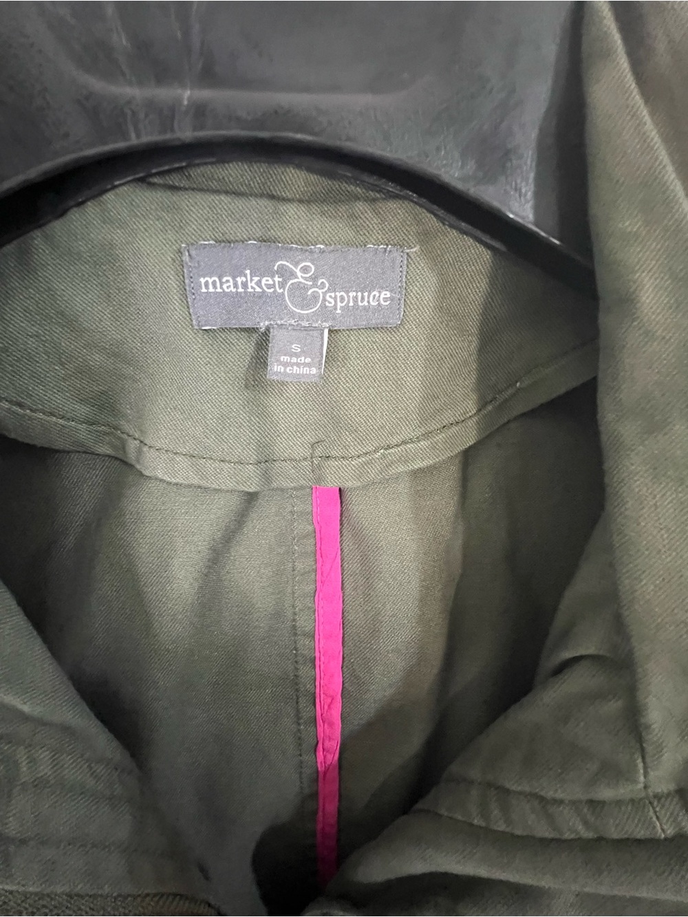 Market & Spruce Olive Colored Utility Cargo Vest - Picture 10 of 13